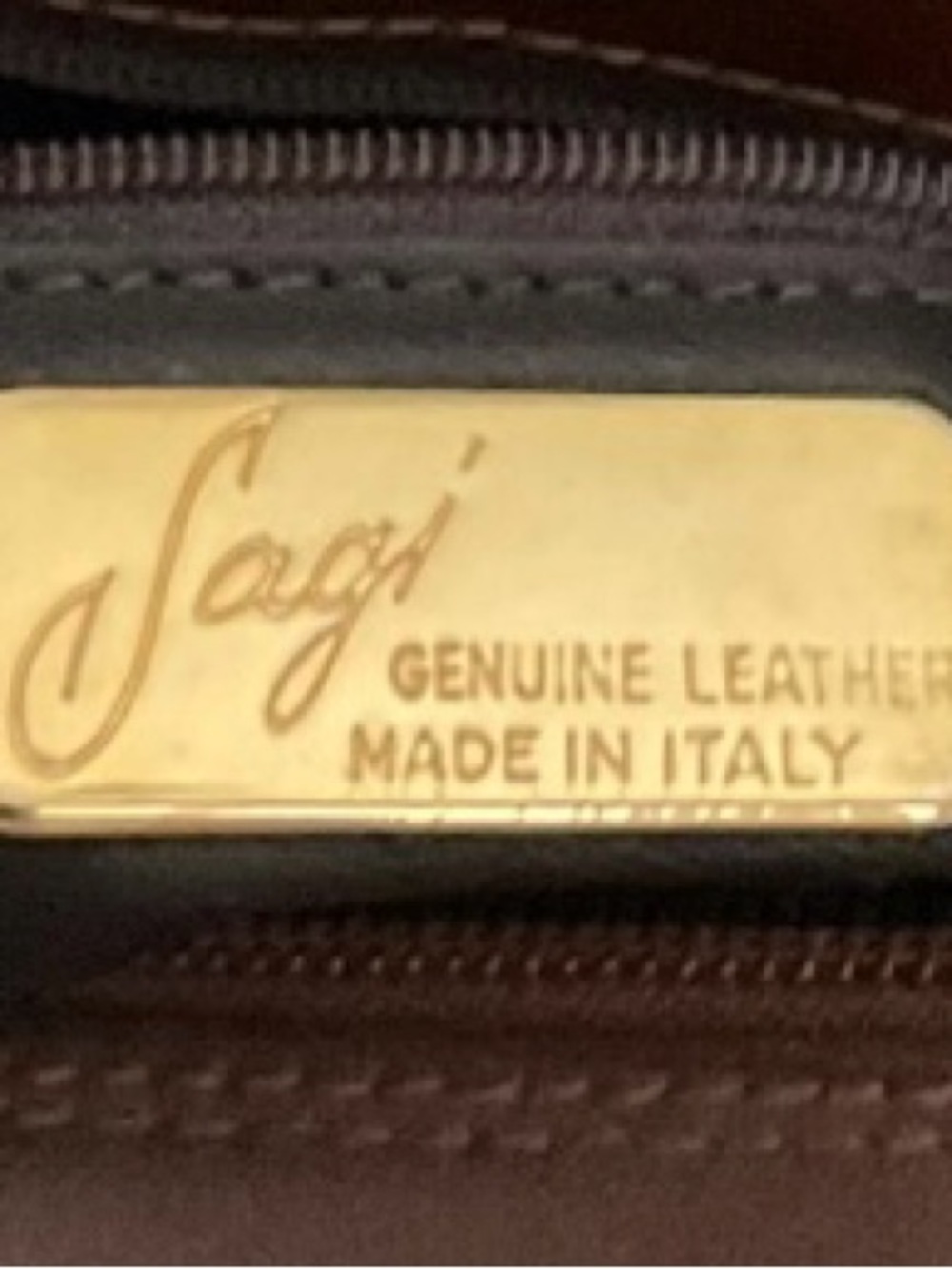 SAGI EAST - West Style Leather Shoulder Bag Dual Straps Top Zip Closure - Picture 4 of 10